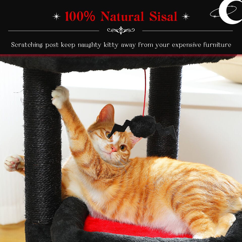 Cat Tree Palace - Cat Scratching Posts USA Cat Scratching Post Specialists | Cat Scratcher Trees & Poles 27.6" Cat Scratching Post / Tree / Pole - Grey