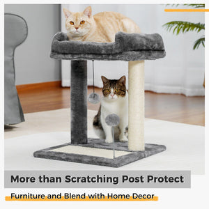 Cat Tree Palace - Cat Scratching Posts USA Cat Scratching Post Specialists | Cat Scratcher Trees & Poles 17.4" Cat Scratching Post / Tree / Pole - Grey
