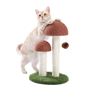 Cat Tree Palace - Cat Scratching Posts USA Cat Scratching Post Specialists | Cat Scratcher Trees & Poles 18.9" Mushroom Cat Scratching Post/ Tree/ Pole