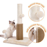 Cat Tree Palace - Cat Scratching Posts USA Cat Scratching Post Specialists | Cat Scratcher Trees & Poles 19.6" 3 in 1 Cat Scratching Post