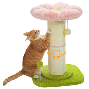 Cat Tree Palace - Cat Scratching Posts USA Cat Scratching Post Specialists | Cat Scratcher Trees & Poles 23.6" Flower Cat Scratching Post