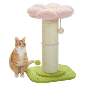 Cat Tree Palace - Cat Scratching Posts USA Cat Scratching Post Specialists | Cat Scratcher Trees & Poles 23.6" Flower Cat Scratching Post