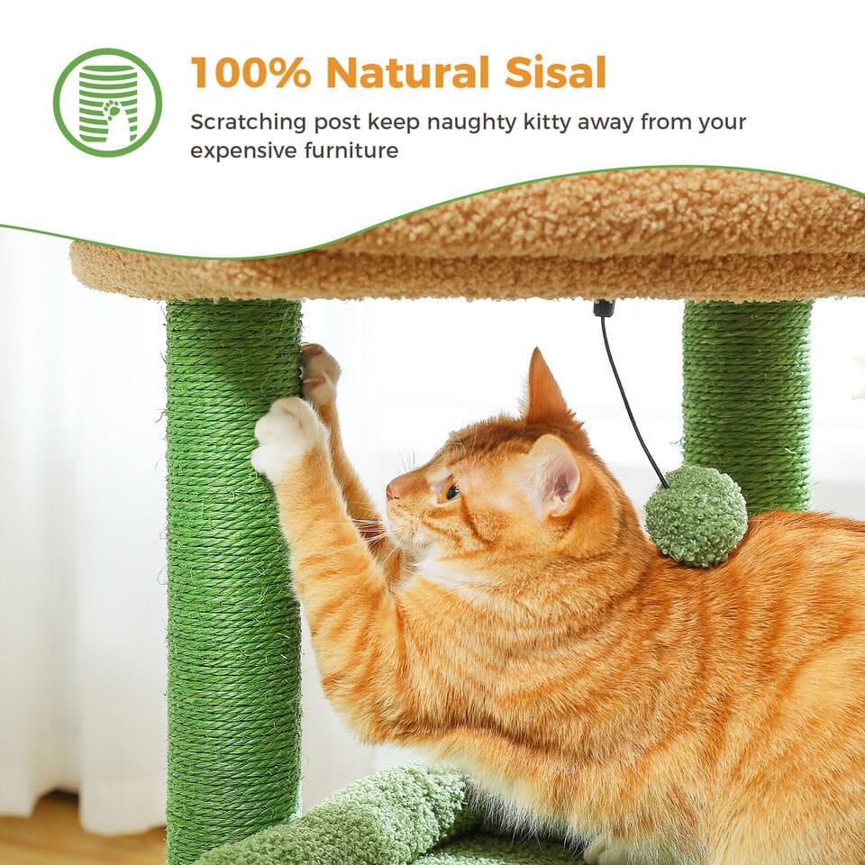 Cat Tree Palace - Cat Scratching Posts USA Cat Scratching Post Specialists | Cat Scratcher Trees & Poles 27.6" Cat Scratching Post / Tree / Pole - Grey