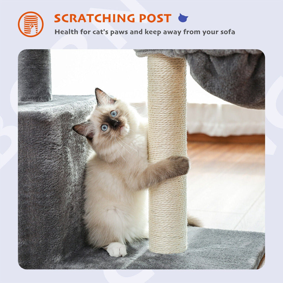 Cat Tree Palace - Cat Scratching Posts USA Cat Scratching Post Specialists | Cat Scratcher Trees & Poles 27" Cat Scratching Post / Tree / Pole - Grey