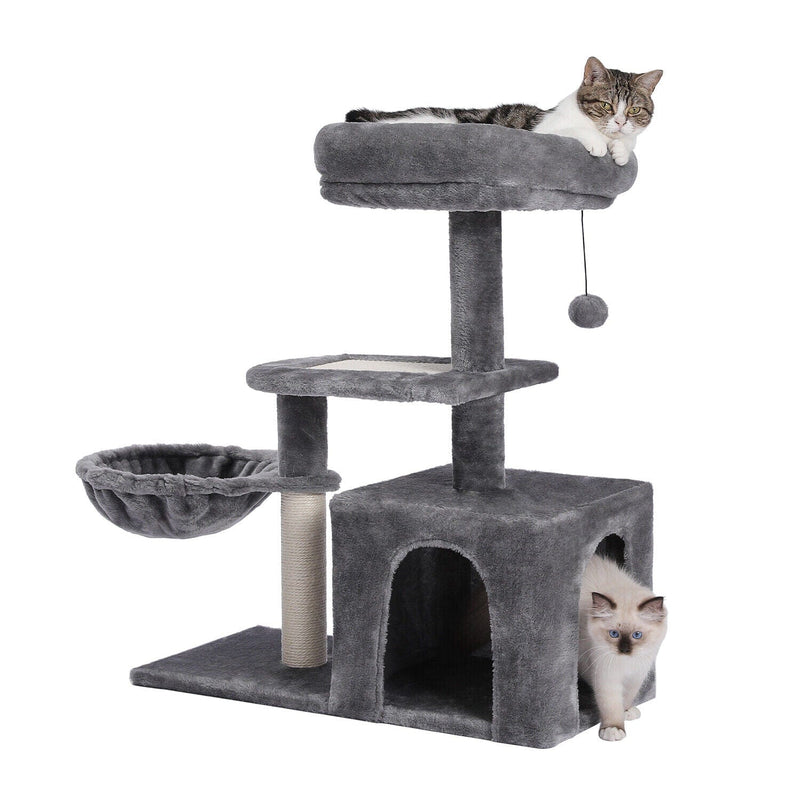 31.5 Cat Scratching Post Tree Pole Grey Cat Tree Palace