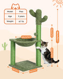 Cat Tree Palace - Cat Scratching Posts USA Cat Scratching Post Specialists | Cat Scratcher Trees & Poles 33" Cactus Cat Scratching Post / Tree / Pole - Green