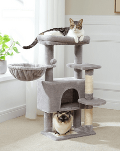 Cat Tree Palace - Cat Scratching Posts USA Cat Scratching Post Specialists | Cat Scratcher Trees & Poles 34.6" Compact Cat Scratching Tree Condo