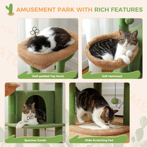 Cat Tree Palace - Cat Scratching Posts USA Cat Scratching Post Specialists | Cat Scratcher Trees & Poles 42" Cactus Cat Scratching Post / Tree / Pole - Green