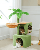 Cat Tree Palace - Cat Scratching Posts USA Cat Scratching Post Specialists | Cat Scratcher Trees & Poles 43.3" Tropical Cat Scratching Tree Condo