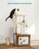 Cat Tree Palace - Cat Scratching Posts USA Cat Scratching Post Specialists | Cat Scratcher Trees & Poles 46.1" Cat Scratching Post / Tree / Pole with Litter Box Cupboard