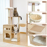 Cat Tree Palace - Cat Scratching Posts USA Cat Scratching Post Specialists | Cat Scratcher Trees & Poles 49.8" Cat Scratching Post / Tree / Pole - Beige Wood