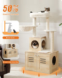 Cat Tree Palace - Cat Scratching Posts USA Cat Scratching Post Specialists | Cat Scratcher Trees & Poles 50" Cat Scratching Tree with Storage Cupboard
