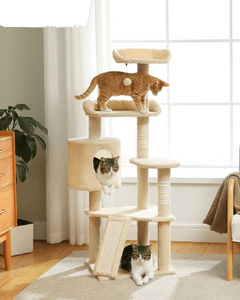 Cat Tree Palace - Cat Scratching Posts USA Cat Scratching Post Specialists | Cat Scratcher Trees & Poles 51.2" Multilevel Cat Scratching Tree