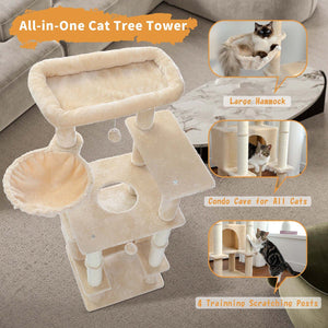 Cat Tree Palace - Cat Scratching Posts USA Cat Scratching Post Specialists | Cat Scratcher Trees & Poles 55.1" Cat Scratching Post / Tree / Pole - Beige