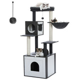 Cat Tree Palace - Cat Scratching Posts USA Cat Scratching Post Specialists | Cat Scratcher Trees & Poles 56" Multi Level Cat Scratching Post / Tree / Pole