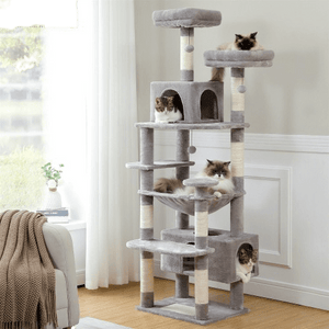 Cat Tree Palace - Cat Scratching Posts USA Cat Scratching Post Specialists | Cat Scratcher Trees & Poles 72.4" Multi Level Cat Scratching Tree with Condos