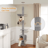 Cat Tree Palace - Cat Scratching Posts USA Cat Scratching Post Specialists | Cat Scratcher Trees & Poles 82.7" - 107.8" Floor to Ceiling Cat Scratching Pole with Condo & Nest