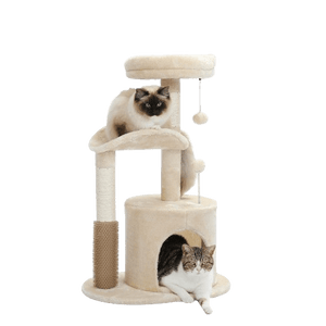 Cat Tree Palace - Cat Scratching Posts USA Cat Scratching Post Specialists | Cat Scratcher Trees & Poles Beige 32.7" Cat Scratching Tree/ Post/ Pole