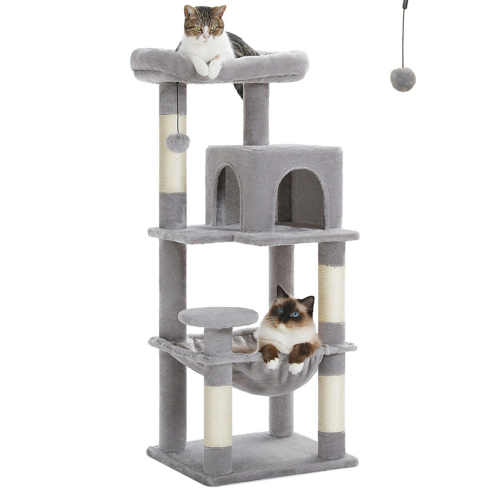 Cat Tree Palace - Cat Scratching Posts USA Cat Scratching Post Specialists | Cat Scratcher Trees & Poles Gray 45.7" Cat Scratching Post / Tree / Pole