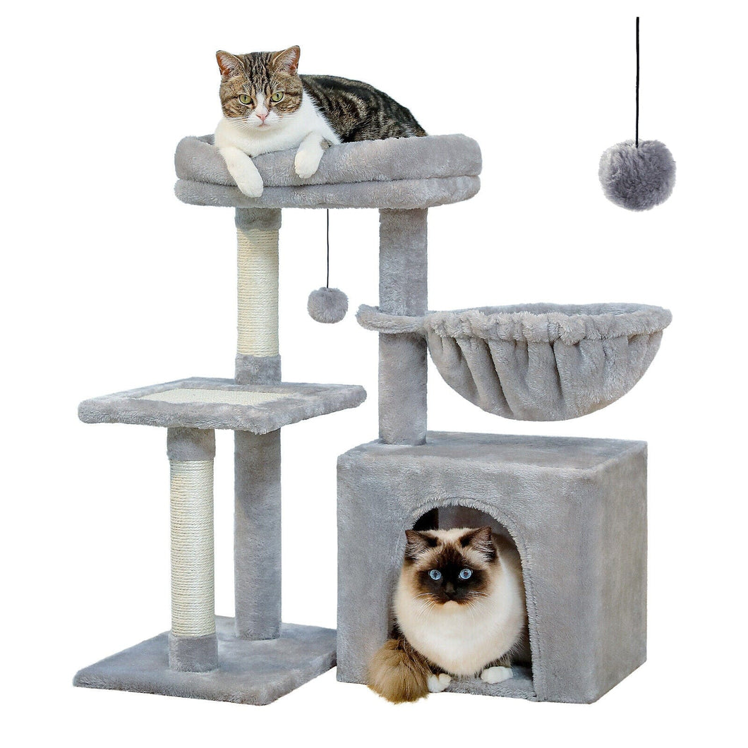 Cat Tree Palace - Cat Scratching Posts USA Cat Scratching Post Specialists | Cat Scratcher Trees & Poles Grey 28.5