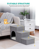 Cat Tree Palace - Cat Scratching Posts USA Pet Steps & Ramps 3 Step Pet Steps - Gray