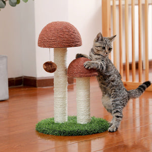 Cat Tree Palace - Cat Scratching Posts USA Cat Furniture 18.9" Mushroom Cat Scratching Post/ Tree/ Pole