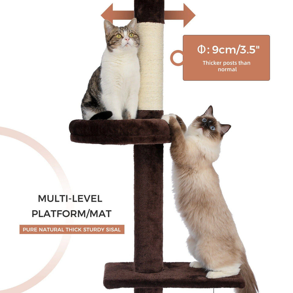 Cat Tree Palace - Cat Scratching Posts USA Cat Furniture 29.8" Adjustable Floor to Ceiling Cat Scratching Post / Tree / Pole