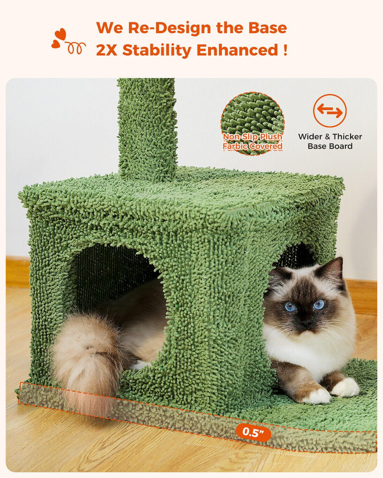 Cat Tree Palace - Cat Scratching Posts USA Cat Furniture 39.4" Cat Scratching Post / Tree / Pole - Green