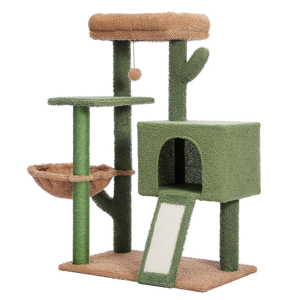 Cat Tree Palace - Cat Scratching Posts USA Cat Furniture 41" Cactus Cat Scratching Post / Tree / Pole - Green