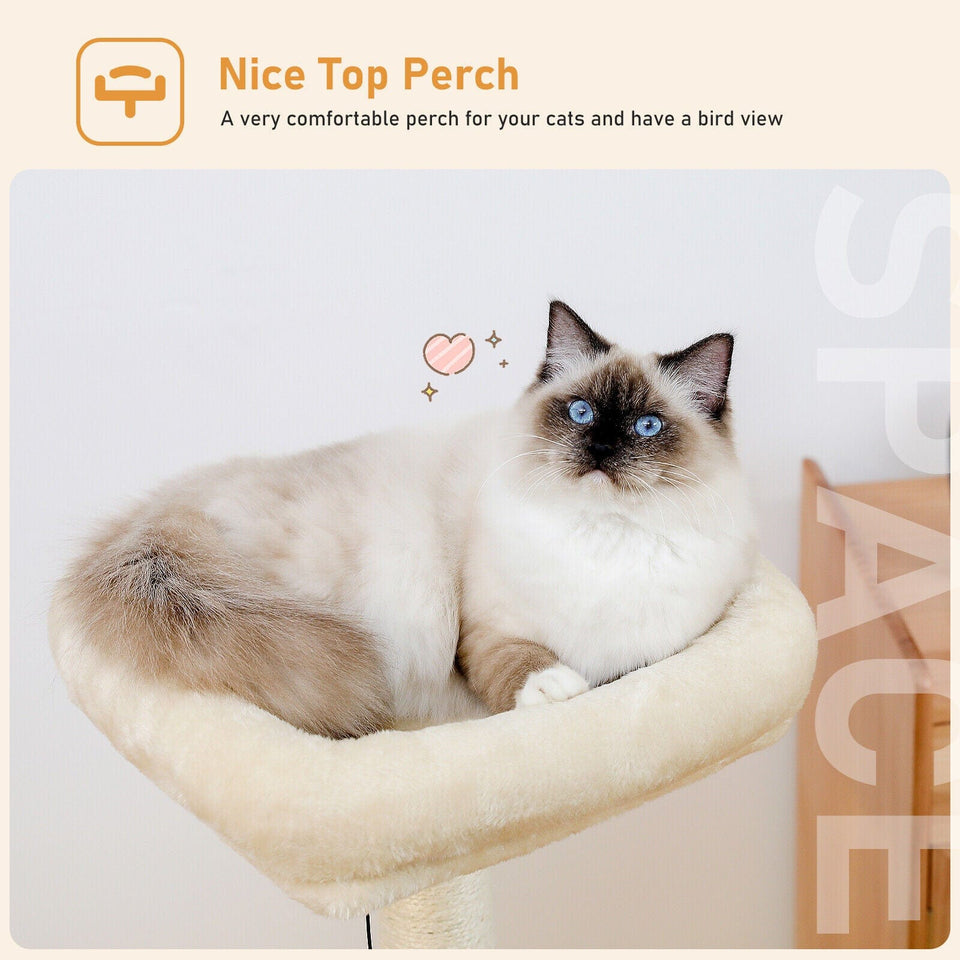 Cat Tree Palace - Cat Scratching Posts USA Cat Furniture 43.3" Cat Scratching Post / Tree / Pole