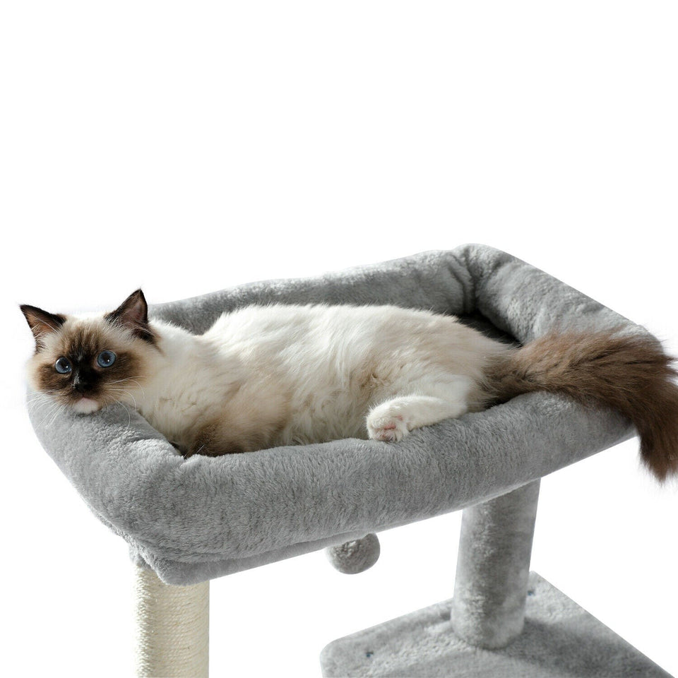 Cat Tree Palace - Cat Scratching Posts USA Cat Furniture 56" Cat Scratching Post / Tree / Pole - Grey