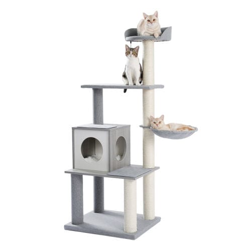 Cat Tree Palace - Cat Scratching Posts USA Cat Furniture 61" Cat Scratching Post / Tree / Pole - Grey