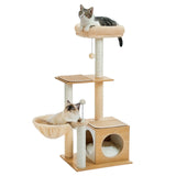 Cat Tree Palace - Cat Scratching Posts USA Cat Furniture Beige 43.3" Cat Scratching Post / Tree / Pole