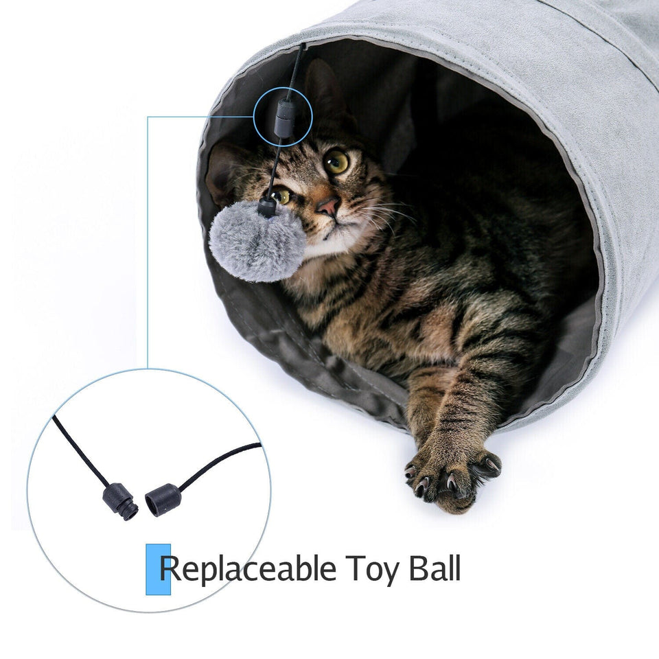 Cat Tree Palace - Cat Scratching Posts USA Cat Furniture Collapsible 3 Way Cat Tunnel