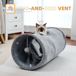 Cat Tree Palace - Cat Scratching Posts USA Cat Furniture Collapsible Cat Tunnel 2 Windows