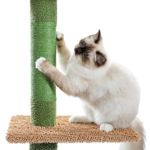 Cat Tree Palace - Cat Scratching Posts USA Cat Scratching Post Specialists | Cat Scratcher Trees & Poles 108" Cactus Adjustable Floor to Ceiling Cat Scratching Post / Tree / Pole - Green