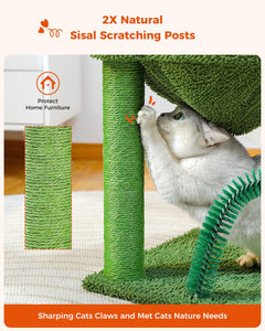 Cat Tree Palace - Cat Scratching Posts USA Cat Scratching Post Specialists | Cat Scratcher Trees & Poles 35.4" Cactus Cat Scratching Post / Tree / Pole - Green﻿
