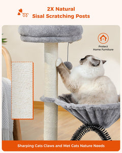 Cat Tree Palace - Cat Scratching Posts USA Cat Scratching Post Specialists | Cat Scratcher Trees & Poles 35.4" Cat Scratching Post / Tree / Pole - Grey
