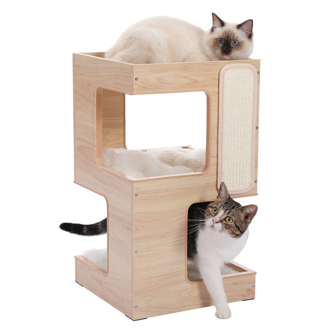 Cat Tree Palace - Cat Scratching Posts USA Cat Scratching Post Specialists | Cat Scratcher Trees & Poles Beige 23